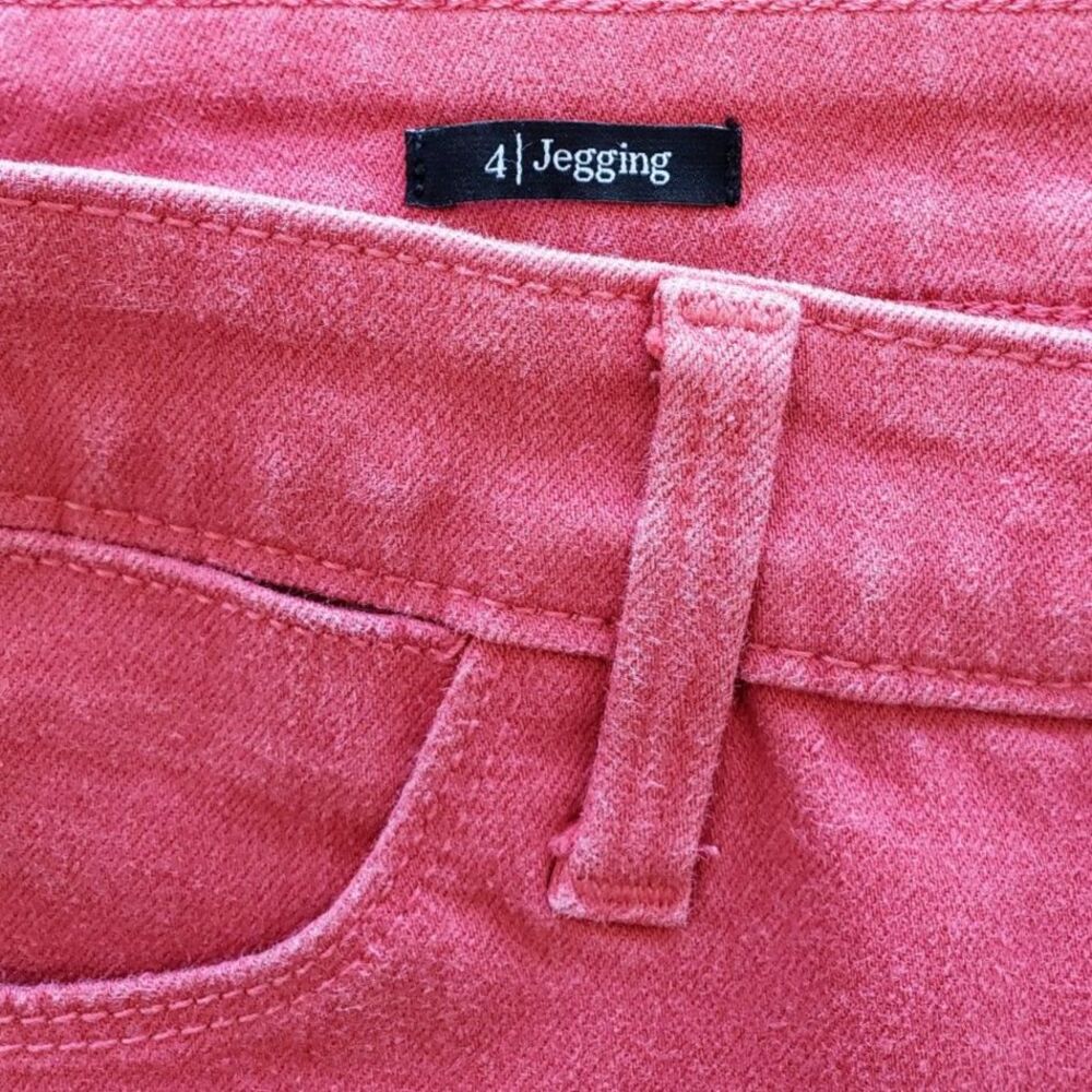 Talbot Flawless High-Waist Jegging Size 4 Slimming Skinny Tapered Leg Pink Coral - Picture 6 of 11